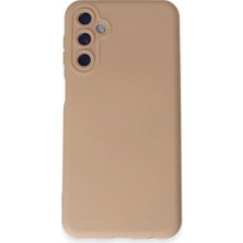 Mentra Online Samsung Galaxy M14 5g Kılıf Nano Içi Kadife Silikon - Pudra