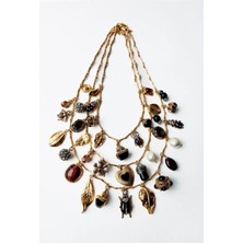 Charmlucky Çelik 3lü Charm Charm Kolye