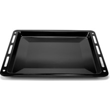 Ankastre Emaye Fırın Tepsisi 46,0X36,5X3CM Bosch Siemens Beko Arçelik Vestel Profilo Uyumlu Siyah Renk