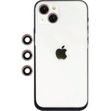 Mentra Online Apple iPhone 14 Shine Kamera Lens Darbeye Dayanıklı Tam Uyumlu - Rainbow