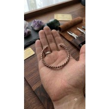 Mihrim Naturel Ep Yapımı Burgu %100 Bakır Bileklik