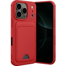 Mentra Online Apple Iphone 17 Pro Max Kelvin Kartvizitli Silikon - Kırmızı