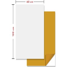 Kendinden Yapışkanlı Fayans Kaplama Pvc Karo Düz Beyaz Desen 60X120 cm (0,72 M2 (1 Adet))