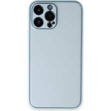 Mentra Online Apple Iphone 14 Pro Kılıf Coco Deri Silikon Kapak - Sky Blue