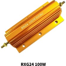 RX24 RXG24 1rf Tel Sargılı Direnç 100W 200RJ Altın Renkli Alüminyum Gövdeli