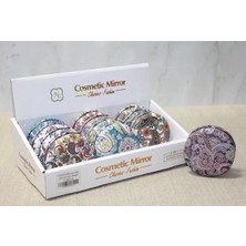 Mentra Online Taşlı Yuvarlak El Aynası Kalın 7x7 cm