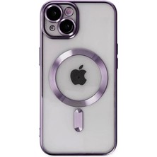 Beta Moda Hub Newface Apple iPhone 14 Kılıf Kross Magneticsafe Kapak - Mor