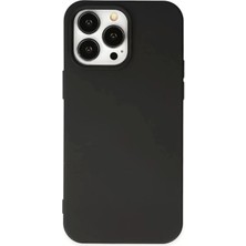 Beta Moda Hub Newface Apple iPhone 14 Pro Kılıf Nano Içi Kadife Silikon - Siyah
