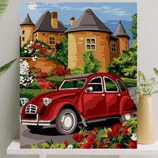 Palmiye Hobi Sanat Sayılarla Boyama Tuval Seti Fırça Boya Dahil (Çıtalı) 40X50 cm - Vosvos