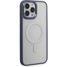 Beta Moda Hub Newface Apple iPhone 15 Pro Max Kılıf Room Magneticsafe Silikon - Sierra Blue