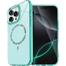 Mentra Online Apple Iphone 14 Pro Max Live Diamond Magsafe Kapak - Yeşil