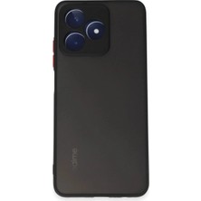 Mentra Online Realme C53 Kılıf Montreal Silikon Kapak - Siyah