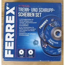 Ferrex 11 Parça Kesme ve Taşlama Disk Seti Metal