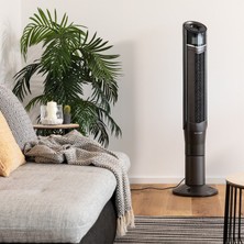 Voltomat Uzaktan Kumandalı Iyonizerli Kule Tipi Vantilatör 50W Sessiz Çalışan 3 Kademeli Dokunmatik Ekranlı Zaman Ayarlı Fan