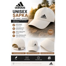 Özkurt Ticaret Unisex Spor Şapka (Krem / Ekru)