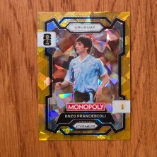 Panini Monopoly Prizm Enzo Francescoli Gold Cracked Ice Oyun Kartı No.69
