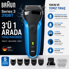 Braun Elektrikli Sakal Şekillendirici ve Tıraş Makinesi 310BT Mat Siyah Islak ve Kuru Kullanım Özelliği