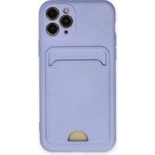 Mentra Online Apple Iphone 11 Pro Kılıf Kelvin Kartvizitli Silikon - Lila