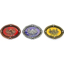 Store Istanbul Temalı Metal Magnet 7,5 cm Dekoratif Buzdolabı Süsü Dayanıklı Hediyelik