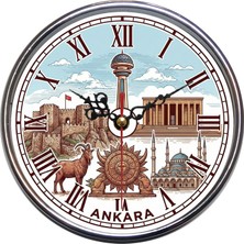 Bsb Ankara Temalı Duvar Saati 16CM A1508
