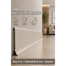 Agk Linela Pvc Süpürgelik 8 cm Kaşmir 2 M Yapıştırmalı Suya Dayanıklı Kalın Profil LNL416