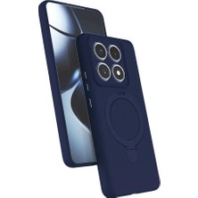 Mentra Online Xiaomi Mi 14T Pro Regal Magsafe Standlı Kapak - Lacivert