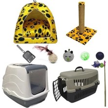 Petzen Bio Sand Kedi Tuvalet + Ihtiyaç Seti Sarı Patili 10'lu