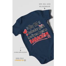 Morivo Kids Babaya Özel Kısa Kollu Bebek Body %100 Pamuk