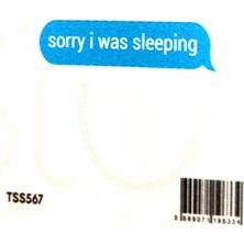 Ekstrafix The Sticker Story Sorry I Was Sleeping TSS0567 Kişileştirme Stickerı - 2 Adet