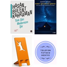 Kapı Yayınları Türk Şiiri Modernizm Şiir - Hasan Bülent Kahraman + Kuzey Işıklarının Şarkısı + Telefon Tutucu