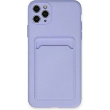 Mentra Online Apple Iphone 11 Pro Max Kılıf Kelvin Kartvizitli Silikon - Lila