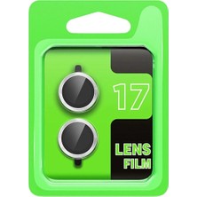 Mentra Online Apple iPhone 17 Raze Metal Kamera Lens Darbeye Dayanıklı - Gümüş