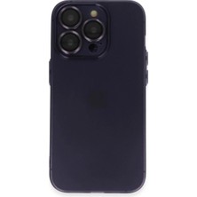 Mentra Online Apple Iphone 14 Pro Max Kılıf Luko Lens Silikon - Derin Mor
