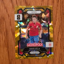 Panini Monopoly Prizm David Villa Gold Cracked Ice Oyun Kartı No.44