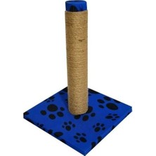 Petzen Bio Sand Pati Desenli Kedi Tırmalama Tahtası Mavi 40 cm