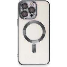 Beta Moda Hub Newface Apple iPhone 15 Pro Max Kılıf Kross Magneticsafe Kapak - Titan Gri