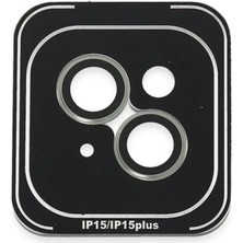 Mentra Online Joko Apple iPhone 15 Pvd Metal Kamera Lens Darbeye Dayanıklı Tam Uyumlu - Yeşil
