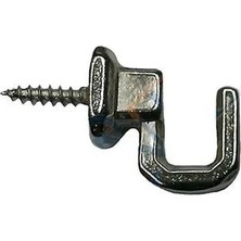 Mentra Online Vidalı Kanca, Askı Küçük - 15X18MM, Nikel - 1 Adet
