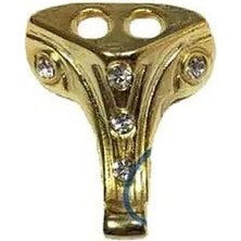 Mentra Online Moda Taşlı Ahşap, Mdf, Sunta Sandık Ayağı, Kutu Ayak 1,5 cm - Sarı