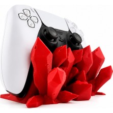 Yapı3D Kristal Tasarımlı Oyun Kumandası Standı 🕹️ Dekoratif Masaüstü Standı Ps5 Dualsense Standı