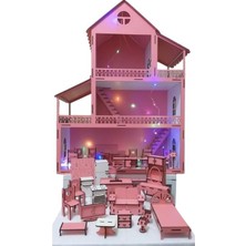 Edk Zeka Bebek Evi Mobilya Seti-Ahşap 60X45X20 cm