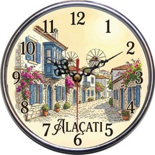 Bsb Alaçatı Temalı Duvar Saati 16CM B1003