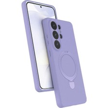 Mentra Online Samsung Galaxy S26 Ultra Regal Magsafe Standlı Kapak - Lila