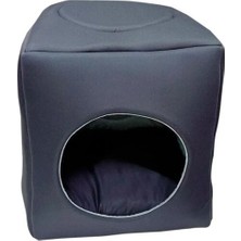 Petzen Biosand Üç Fonksiyonlu Kedi Yatağı Gri 45 cm