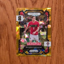 Panini Monopoly Prizm Ricardo Carvalho Gold Cracked Ice Oyun Kartı No.32