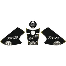 Aras Reklam ve Moto Aksesuar Kuba Tk-03 2021-2024 Uyumlu Tank Pad Seti