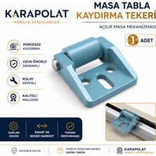 Karapolat Masa Tabla Kaydırma Tekeri 1 Adet | Açılır Masa Mekanizması Yedek Parçası