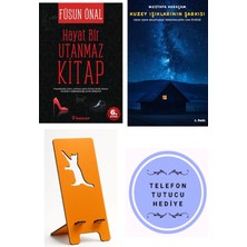 İnkılap Kitabevi Hayat Bir Utanmaz Kitap - Füsun Önal + Kuzey Işıklarının Şarkısı + Telefon Tutucu