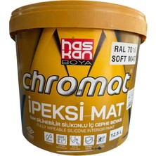 Haskan Chromat Soft Mat Tam Silinebilir Iç Cephe Boyası Ral 7016 Antrasit Gri