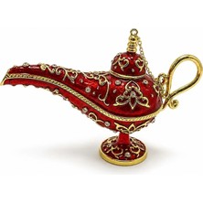 Store Sıvaroski Taşlı Alaatin Sihirli Lambası 20X14 cm | Parlak Taşlı Dekoratif Biblo Hediyelik Obje